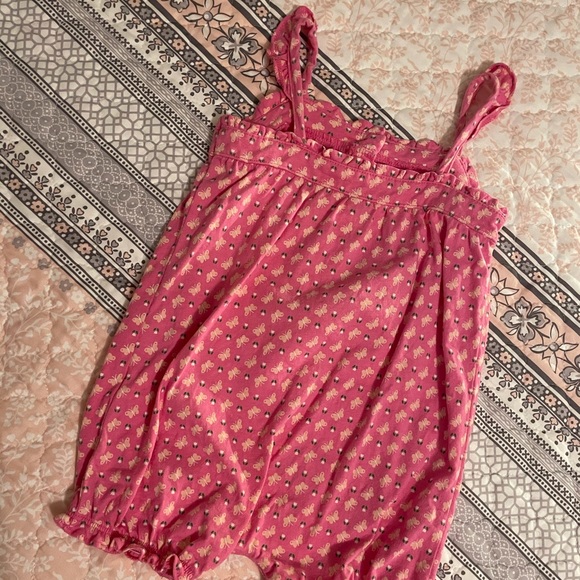 5 for $20-Carter’s 18 mo romper-Pink w/butterflies & flowers-EUC-No holes/stains - Picture 6 of 7